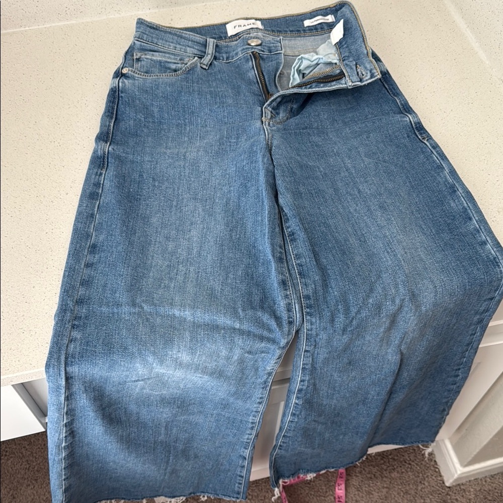 Frame Denim Blue Flare & Wide Leg Jeans - Picture 2 of 4
